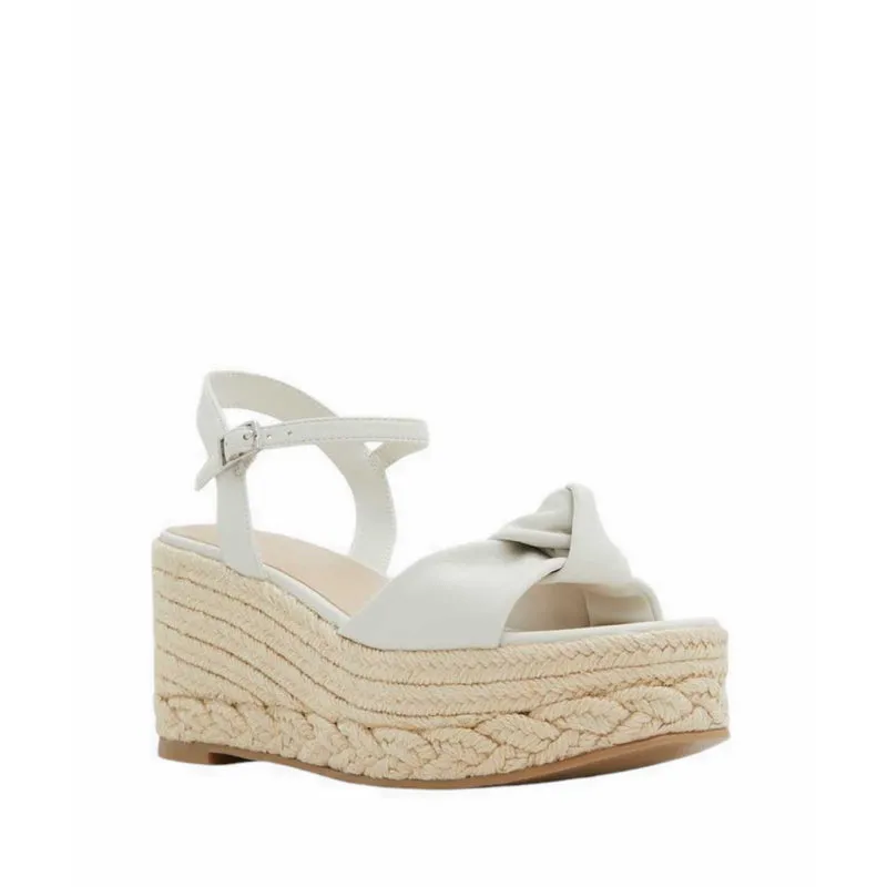 ALDO ANNAMARIE WEDGE SANDALS - WHITE