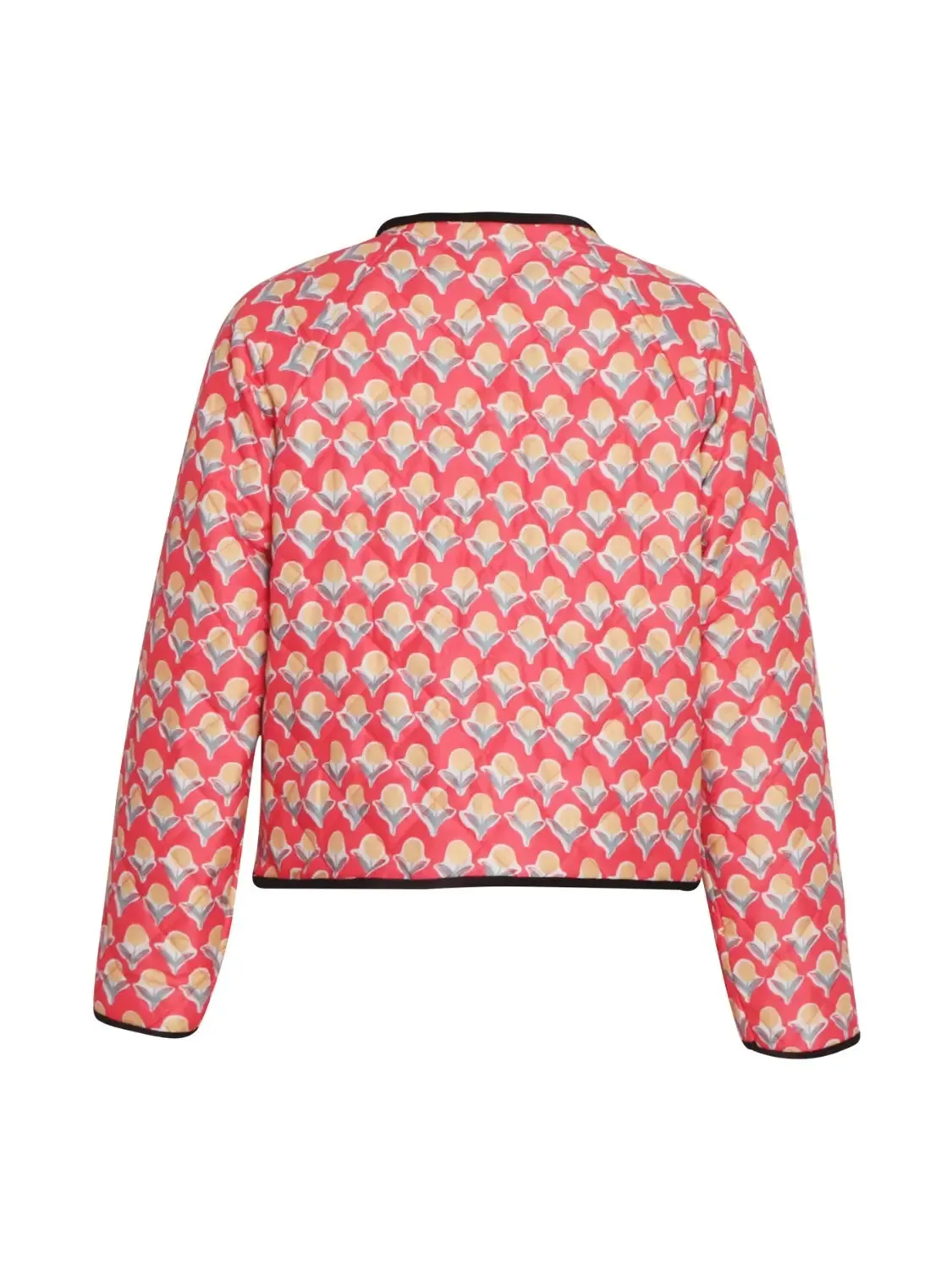 'Amara' Cropped Printed Puffer Jacket