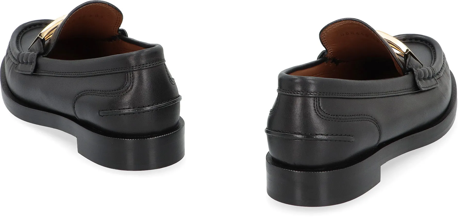 Baguette leather loafers
