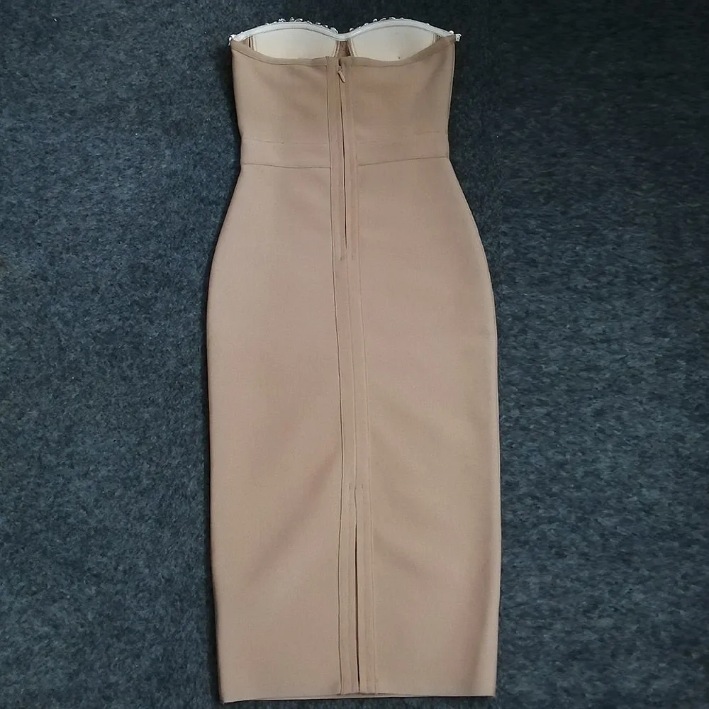 Bandage Bodycon Beading Dress