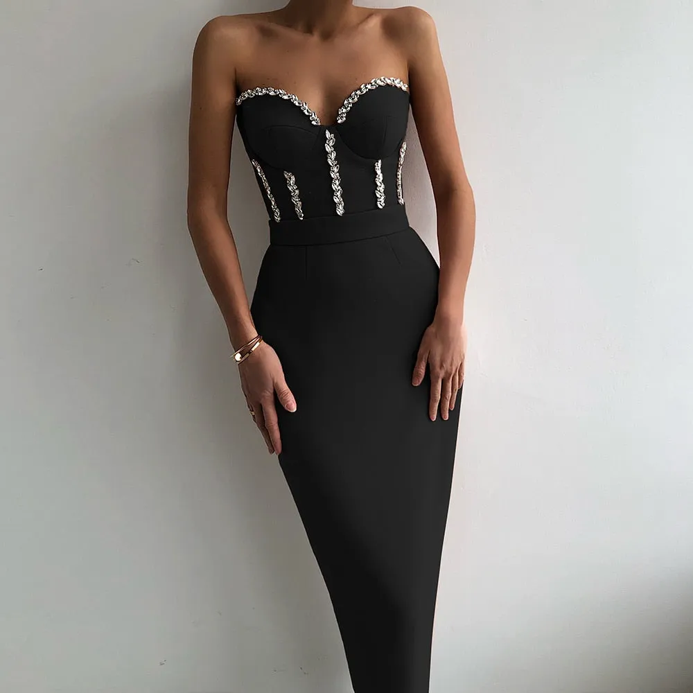 Bandage Bodycon Beading Dress