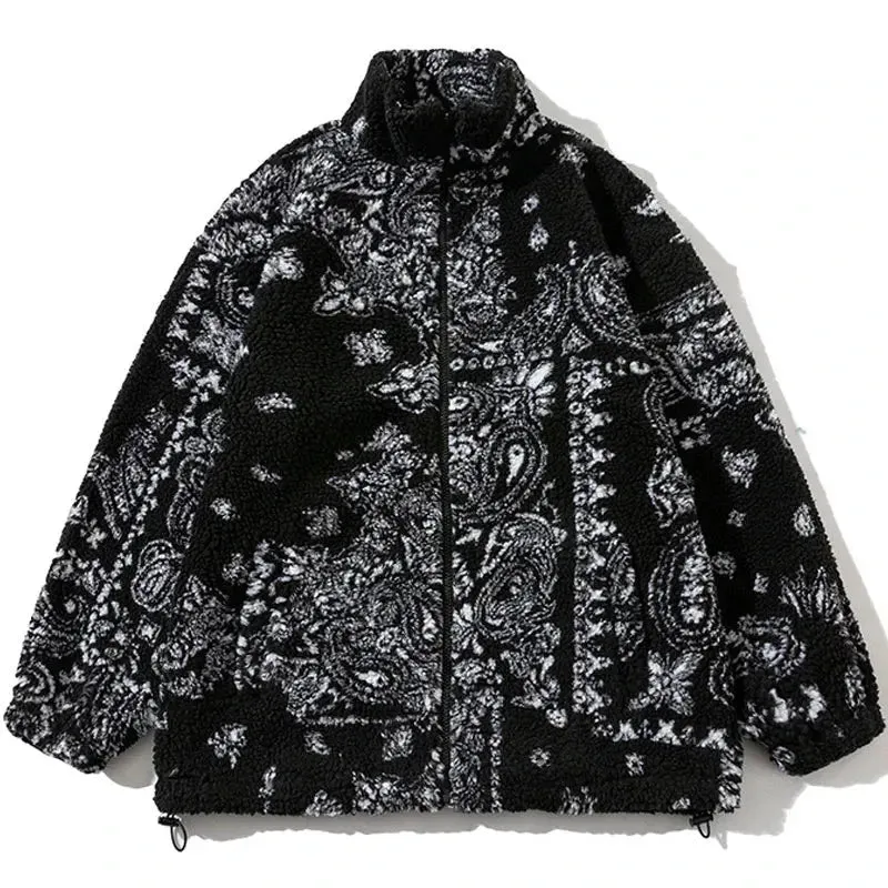 Bandana Vibe Fuzzy Jacket
