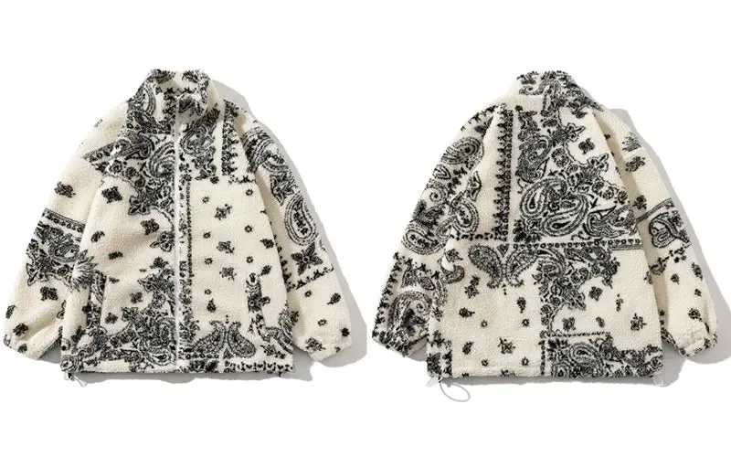 Bandana Vibe Fuzzy Jacket