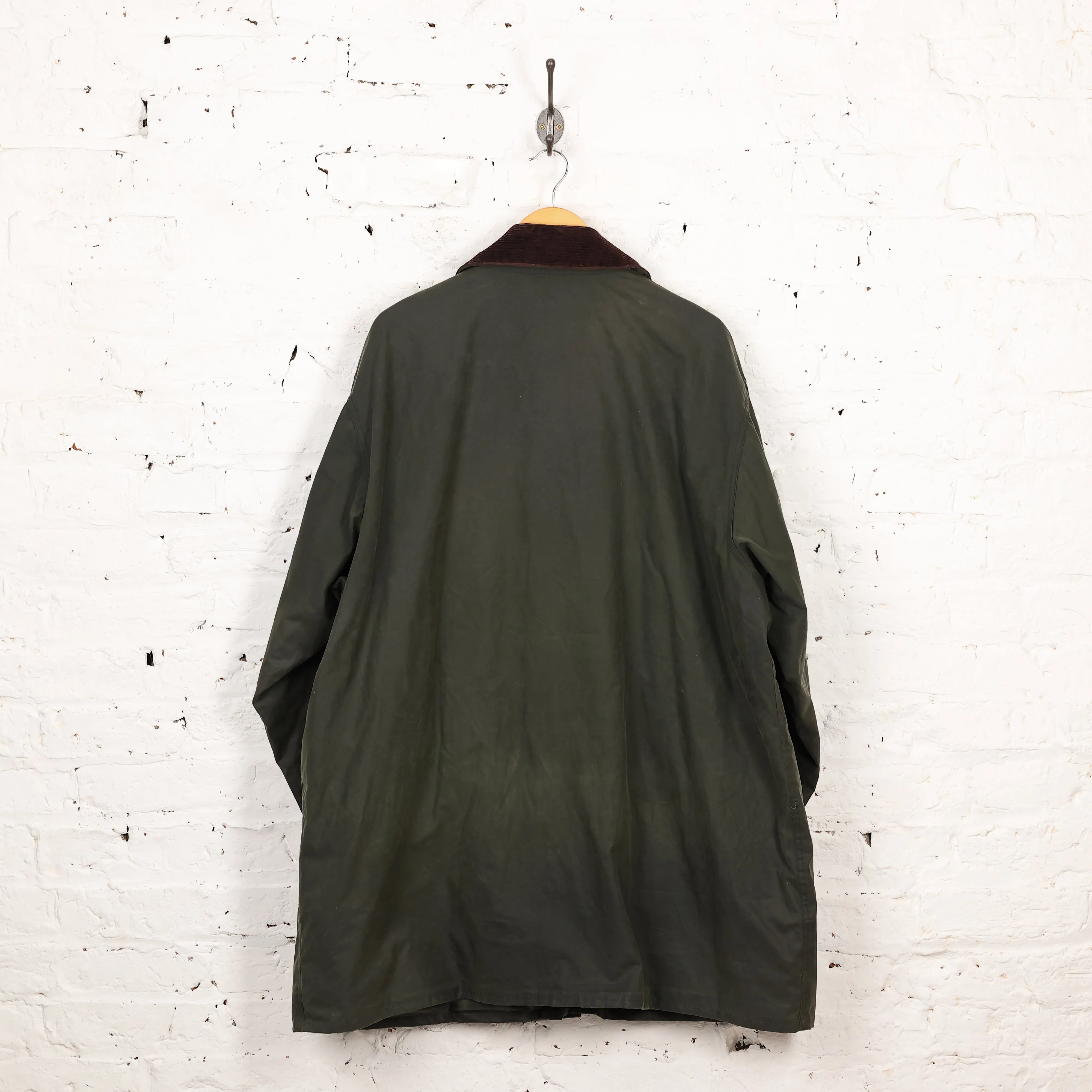 Barbour Border Wax Jacket Coat - Green - XXXL