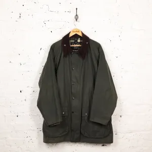 Barbour Border Wax Jacket Coat - Green - XXXL