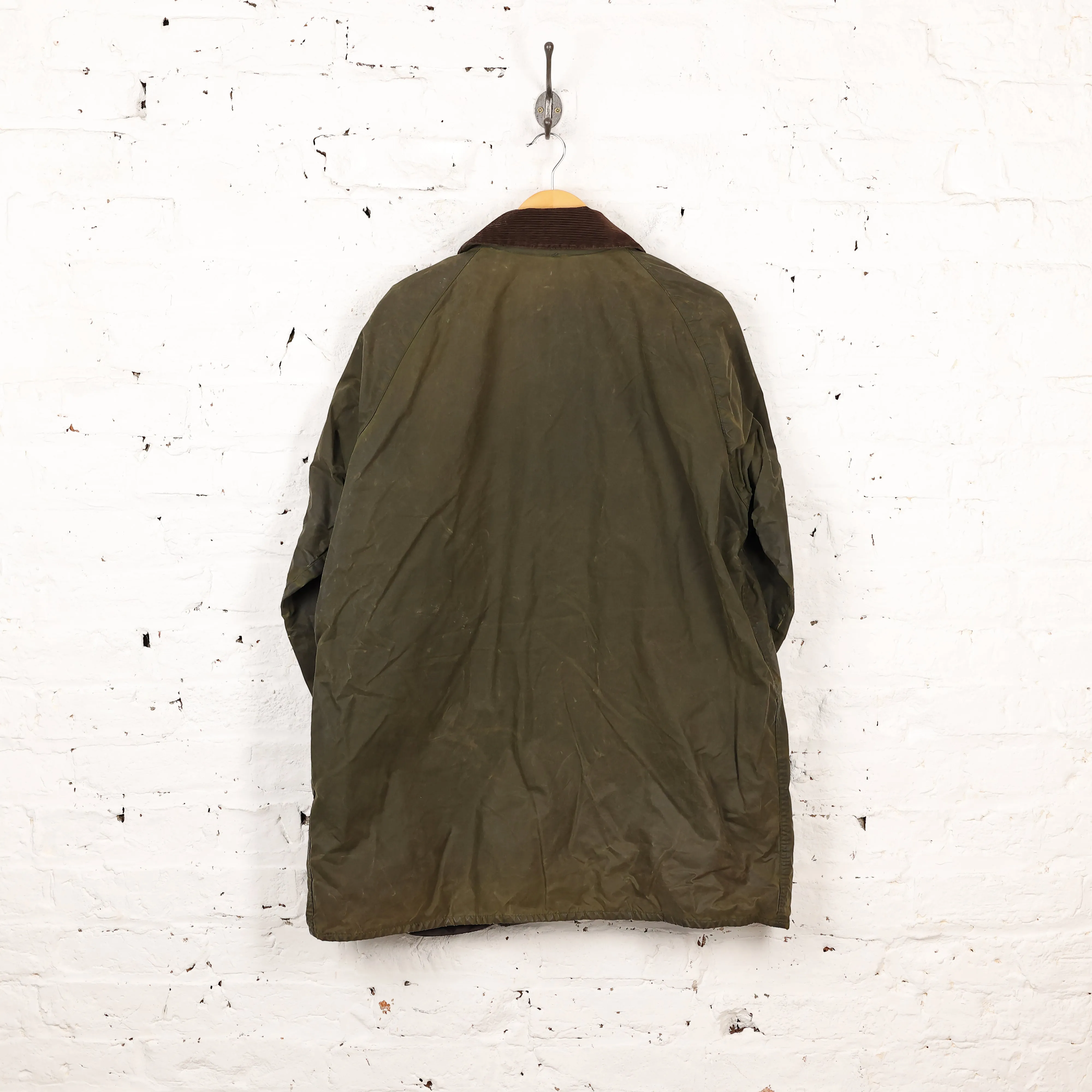 Barbour Gamefair Wax Jacket Coat - Green - L