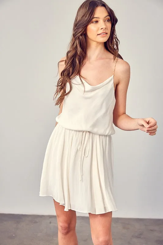 BEADED STRAP DRESS
