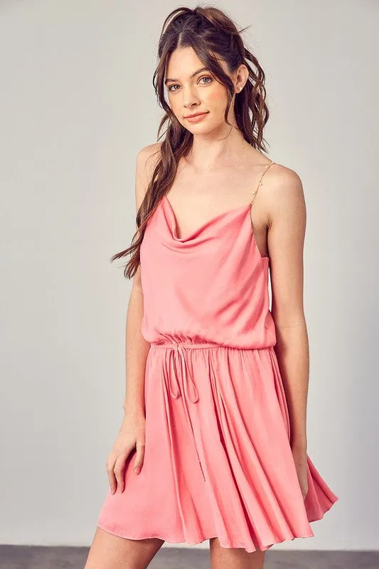 BEADED STRAP DRESS