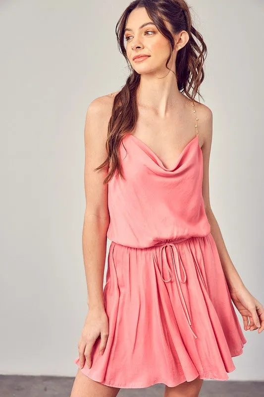 BEADED STRAP DRESS