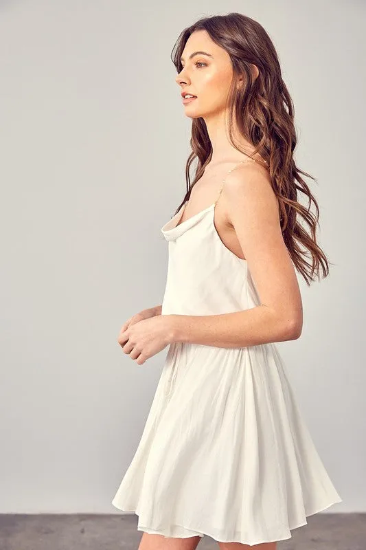 BEADED STRAP DRESS