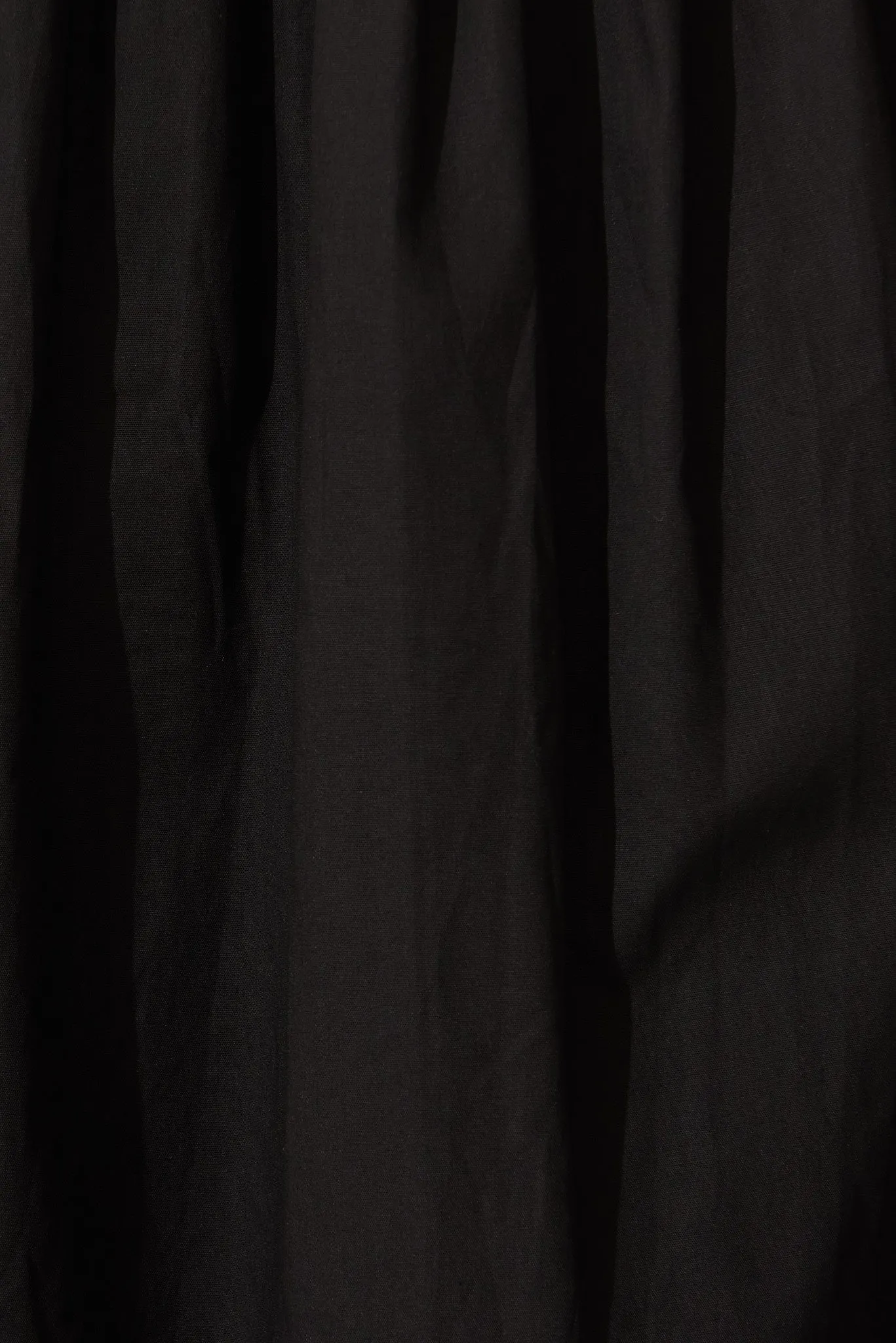 Black Cotton Midi Shirt Dress: Fairfax Style