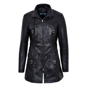 Black Falcon Trench Coat