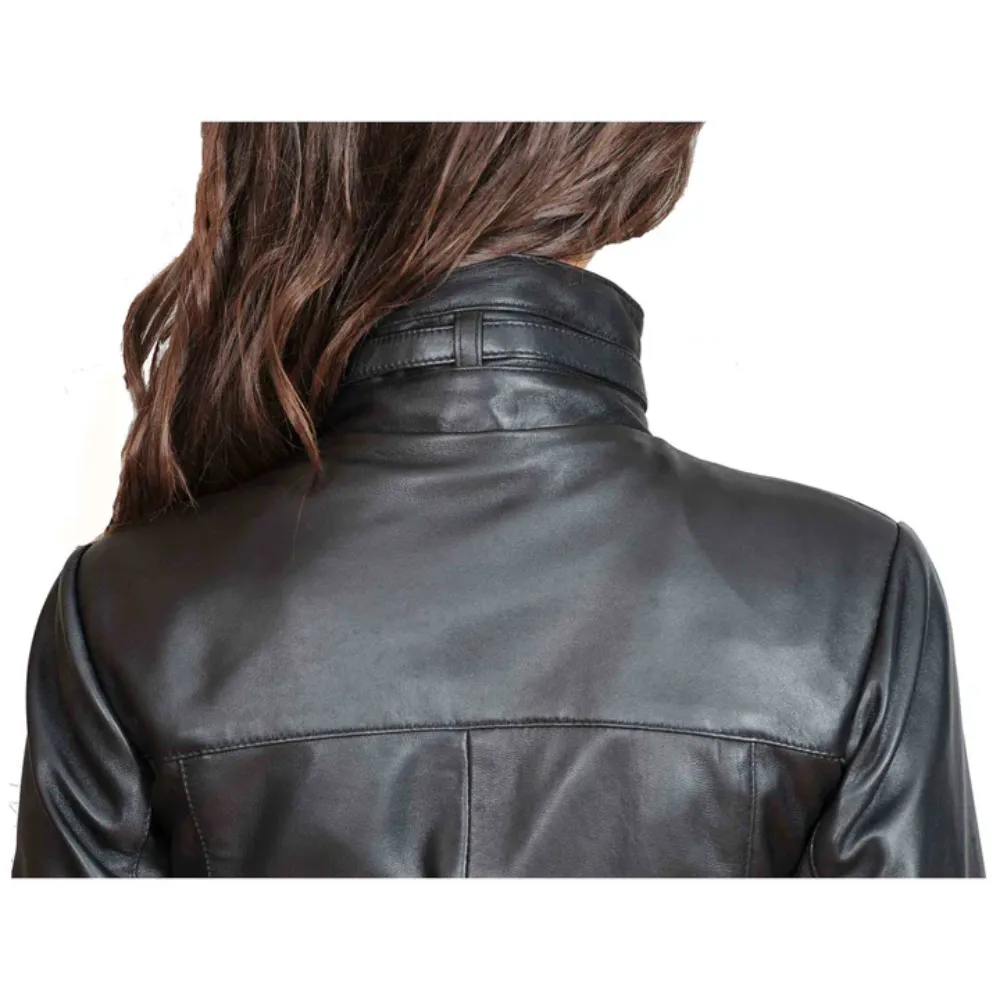 Black Falcon Trench Coat