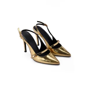 Brava Golden  Slingbacks Stiletto