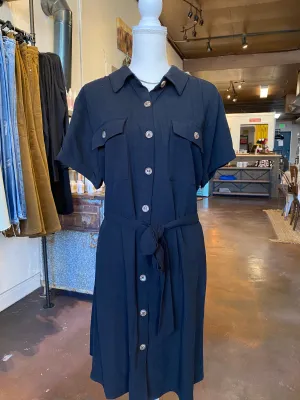 Button Down Mini Dress