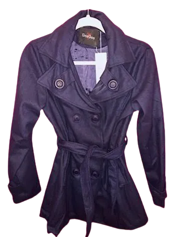 Button Me Up Navy Coat
