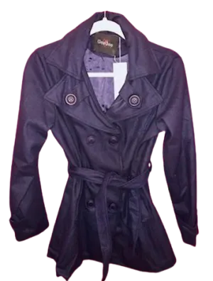 Button Me Up Navy Coat