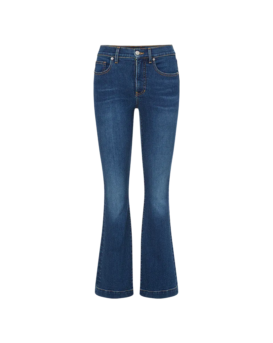 CARSON ANKLE FLARE IN BRIGHT BLUE