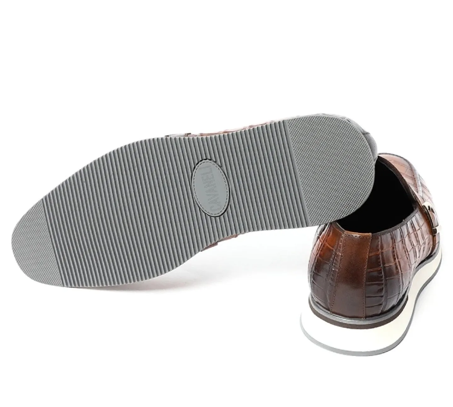 CAVANELI LOAFERS CROC EMBOSS STYLE