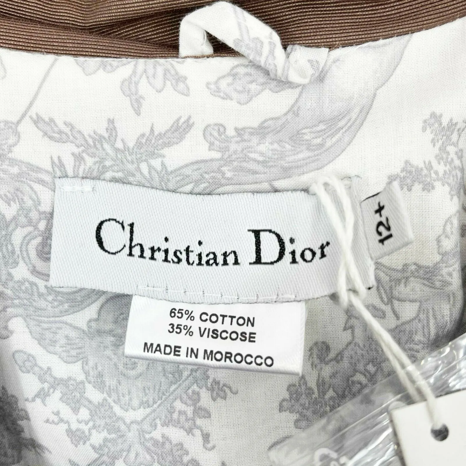 Christian Dior - Mocha Mauve Girl's Belted Trench Coat - US 34 US 2 Girls 12 NWT