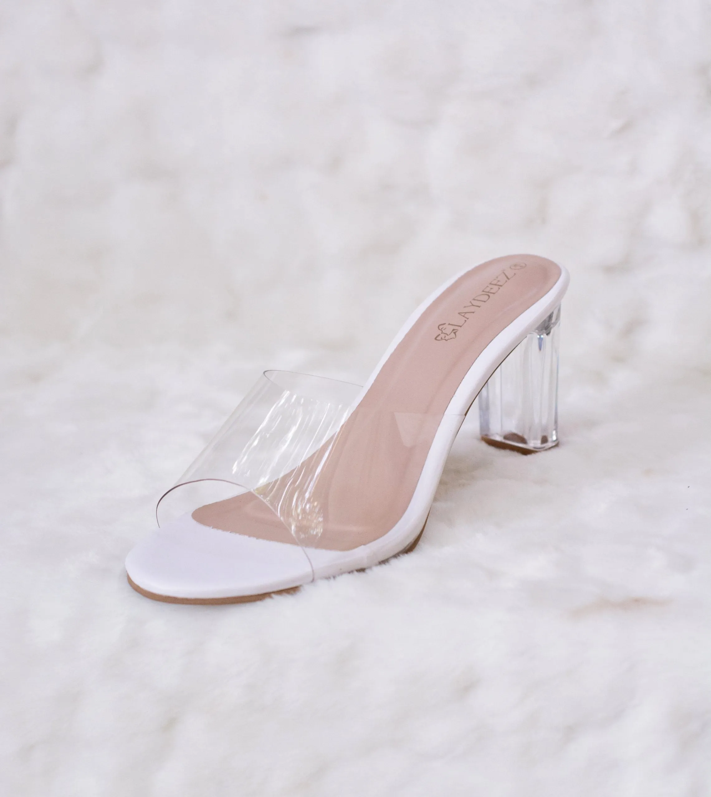 Classic Transparent Mule Heels