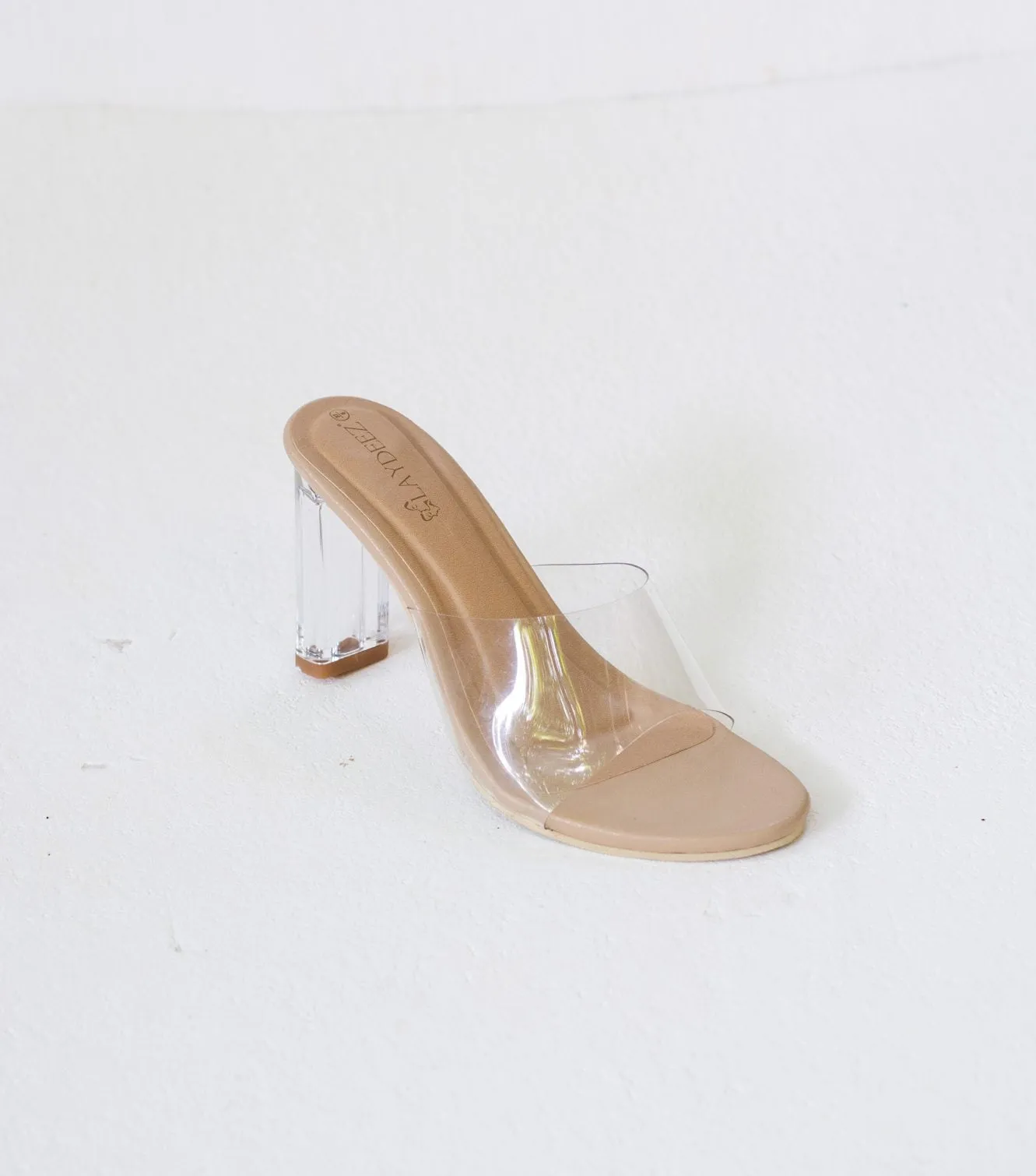 Classic Transparent Mule Heels