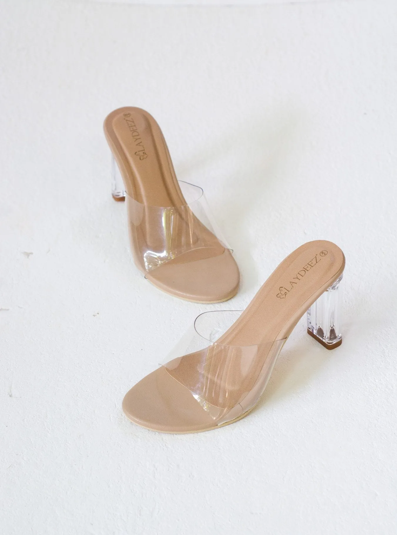 Classic Transparent Mule Heels