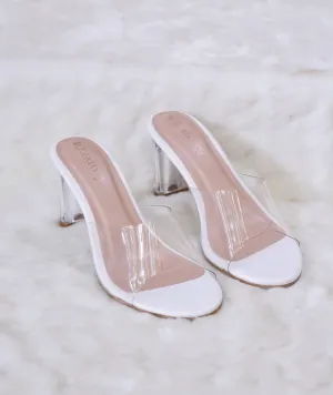 Classic Transparent Mule Heels