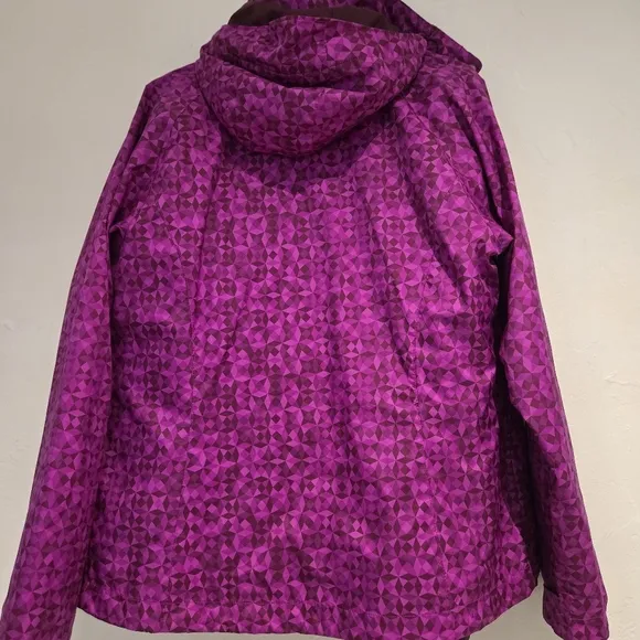 Columbia Outer West Interchange 3-in-1 Winter Jacket in Bright Plum Print  - Med