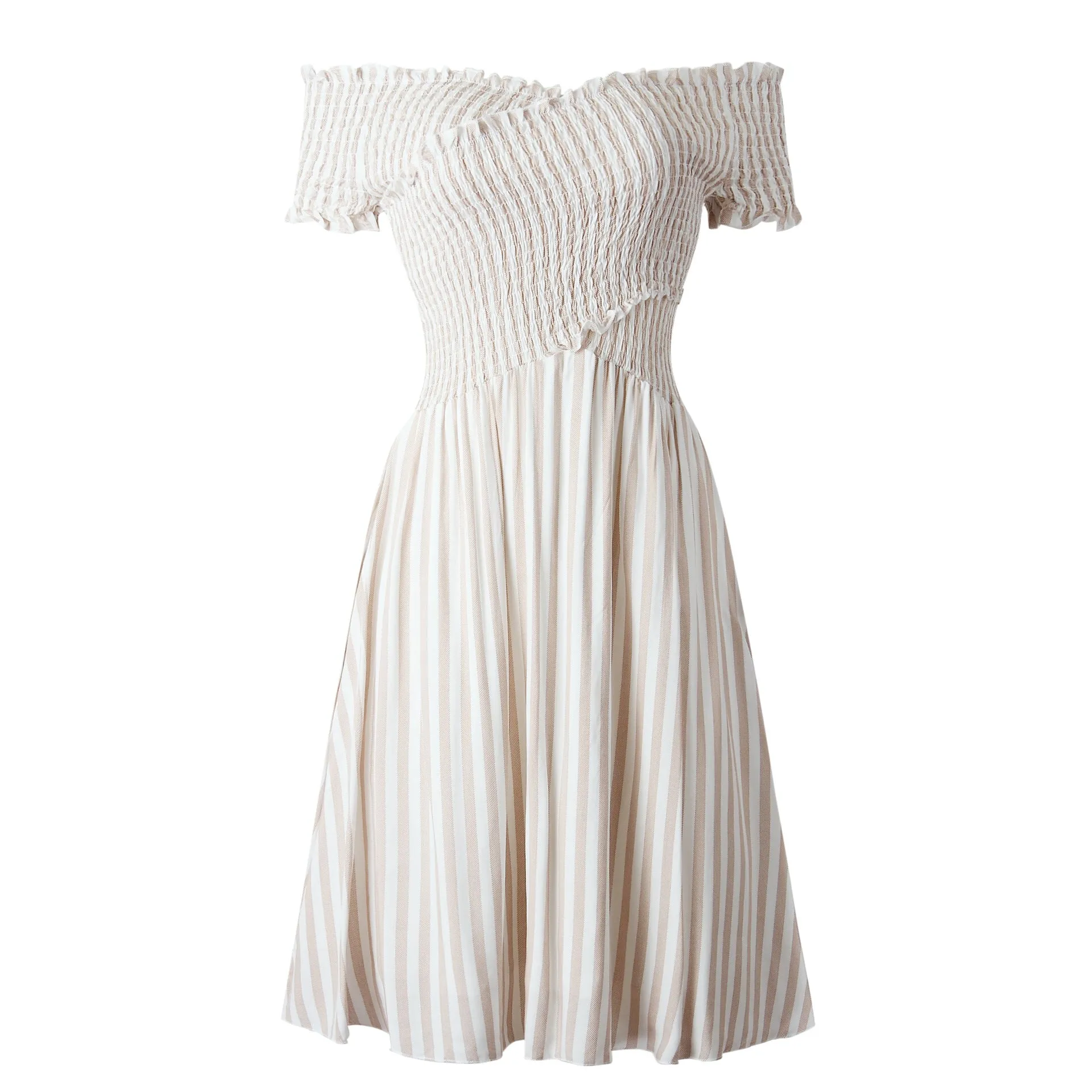 Copy of Fringe Off The Shoulder Strapless Mini Dresses