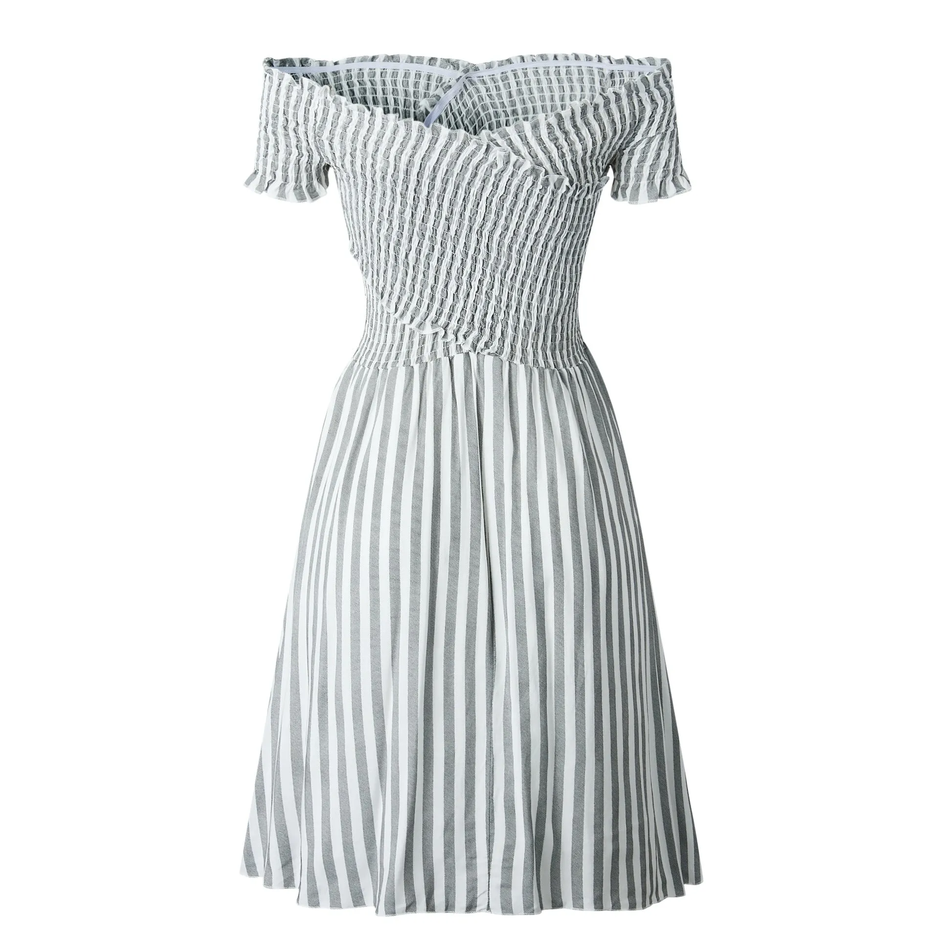 Copy of Fringe Off The Shoulder Strapless Mini Dresses