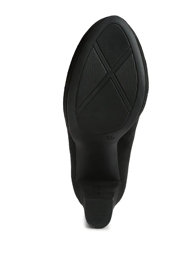 Delia Seude Block Heel Pumps
