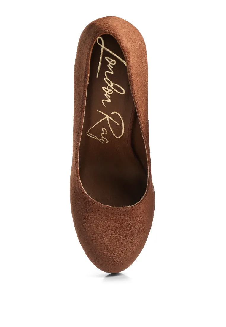 Delia Seude Block Heel Pumps