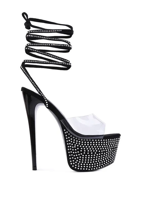 DIAMANTE PLATFORM HEELS