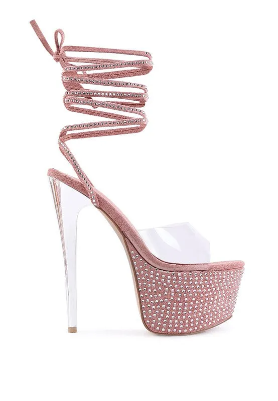 DIAMANTE PLATFORM HEELS