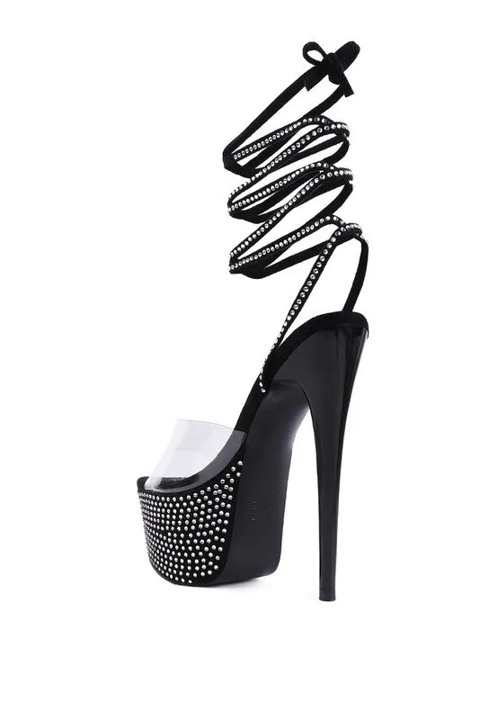 DIAMANTE PLATFORM HEELS