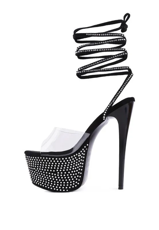 DIAMANTE PLATFORM HEELS