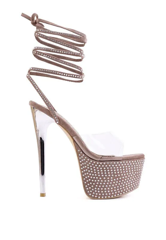 DIAMANTE PLATFORM HEELS