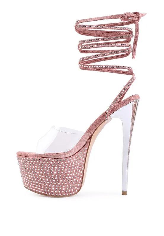 DIAMANTE PLATFORM HEELS