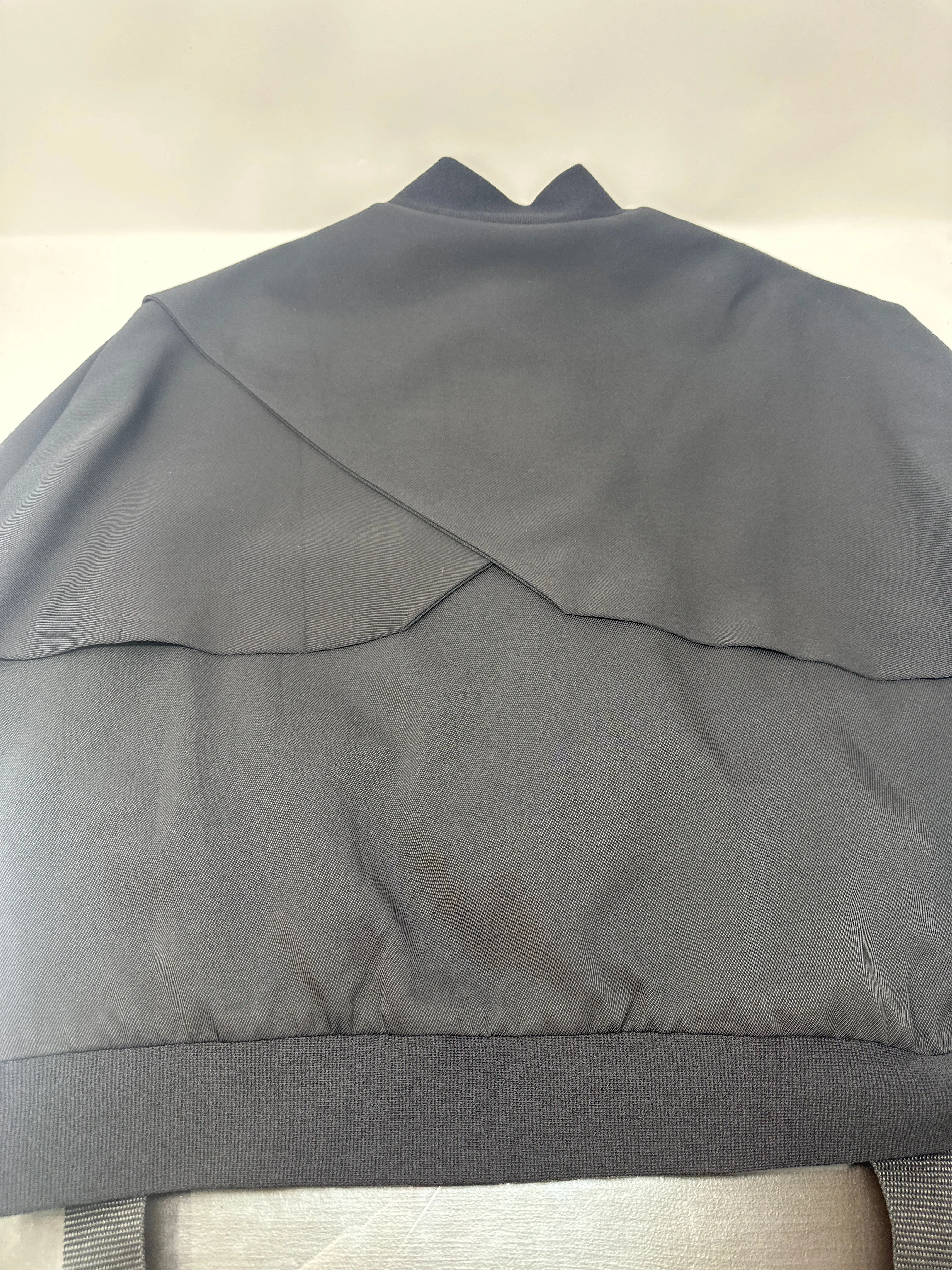 DION LEE Black Soft Twill Trench Bomber Jacket