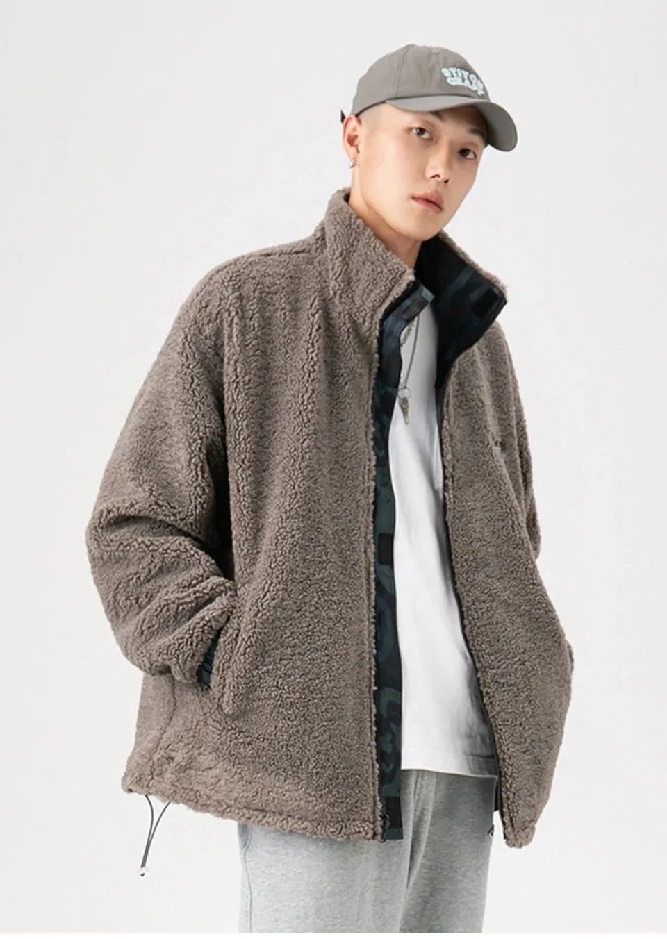 Double-Sided Berber Fleece Winter Jacket
