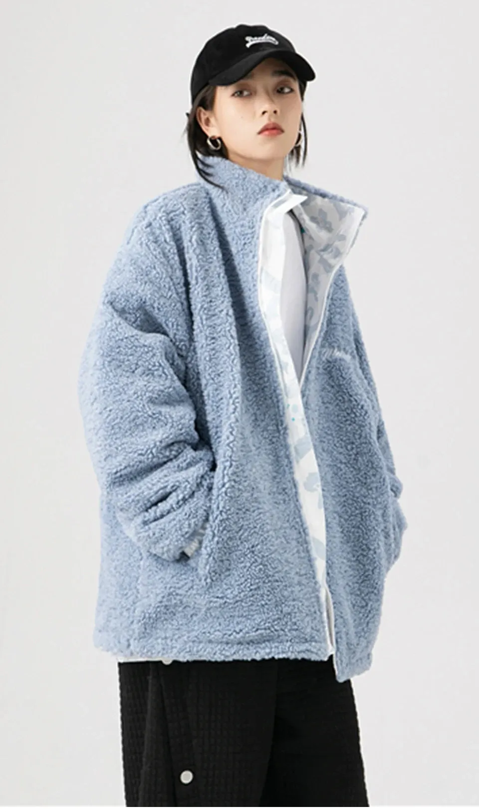 Double-Sided Berber Fleece Winter Jacket