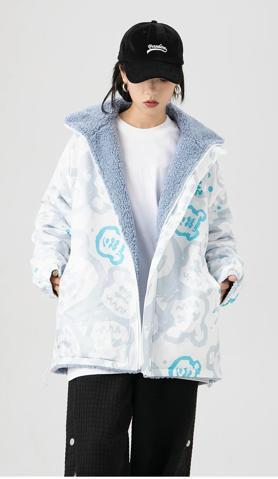 Double-Sided Berber Fleece Winter Jacket