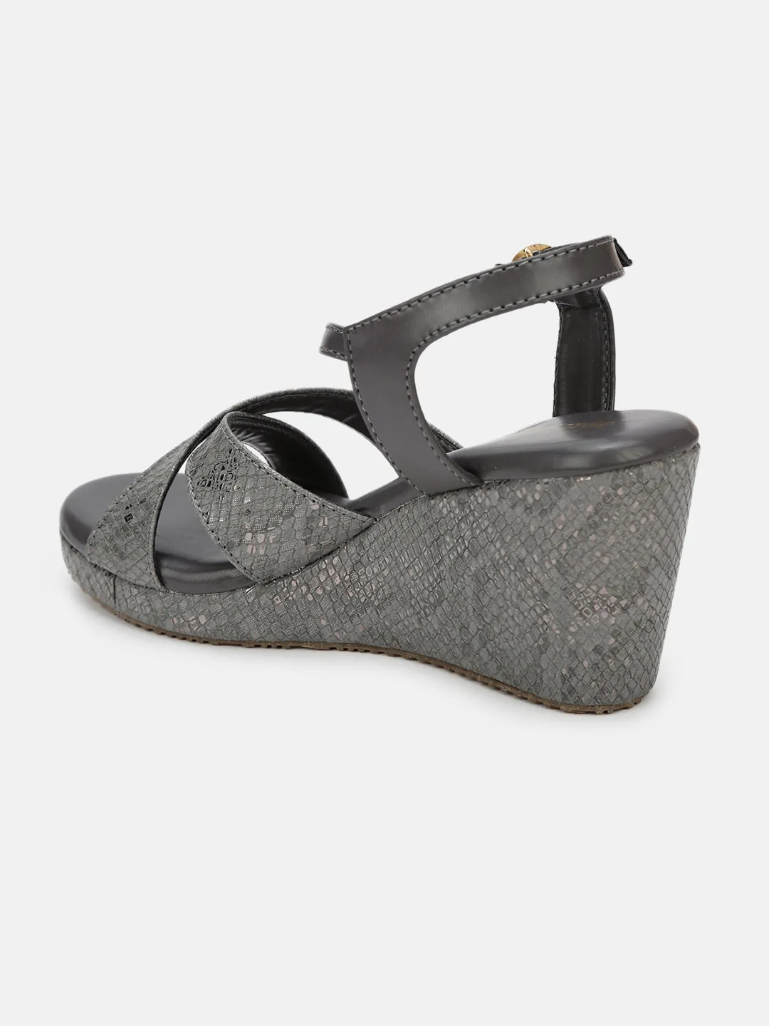 Double Straps Wedge Heels