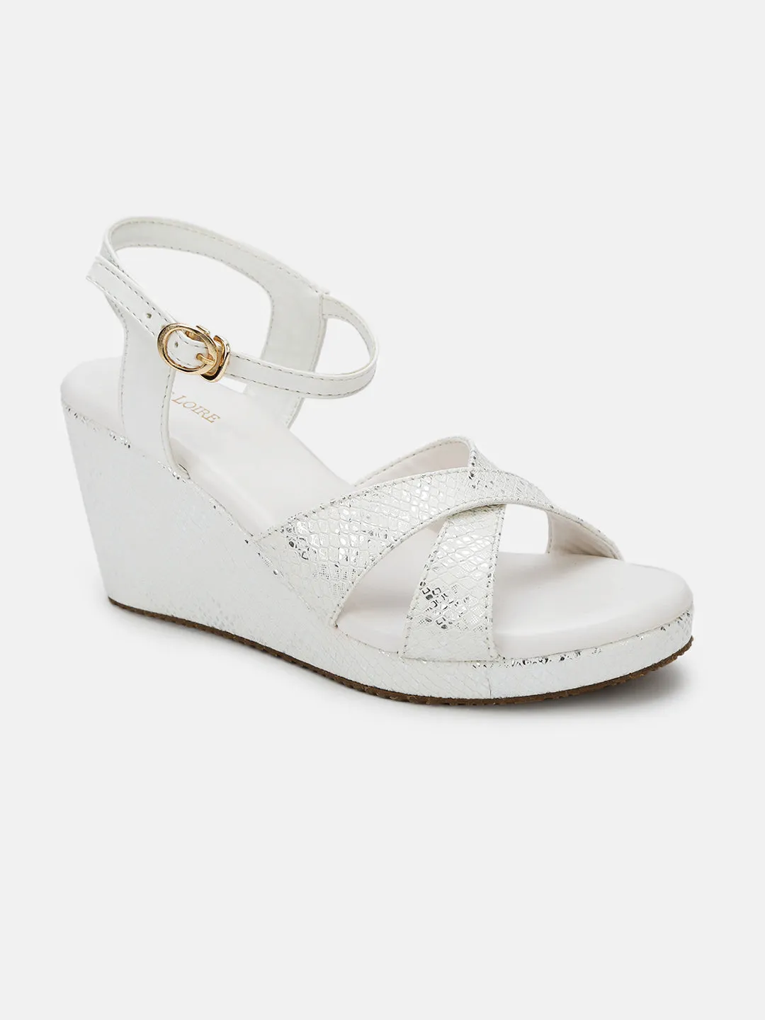 Double Straps Wedge Heels