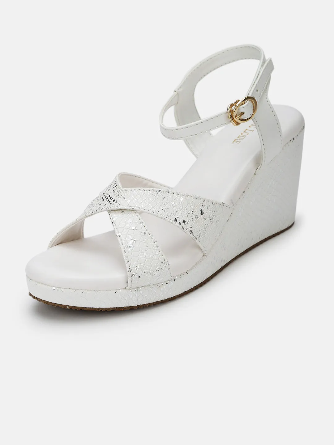 Double Straps Wedge Heels