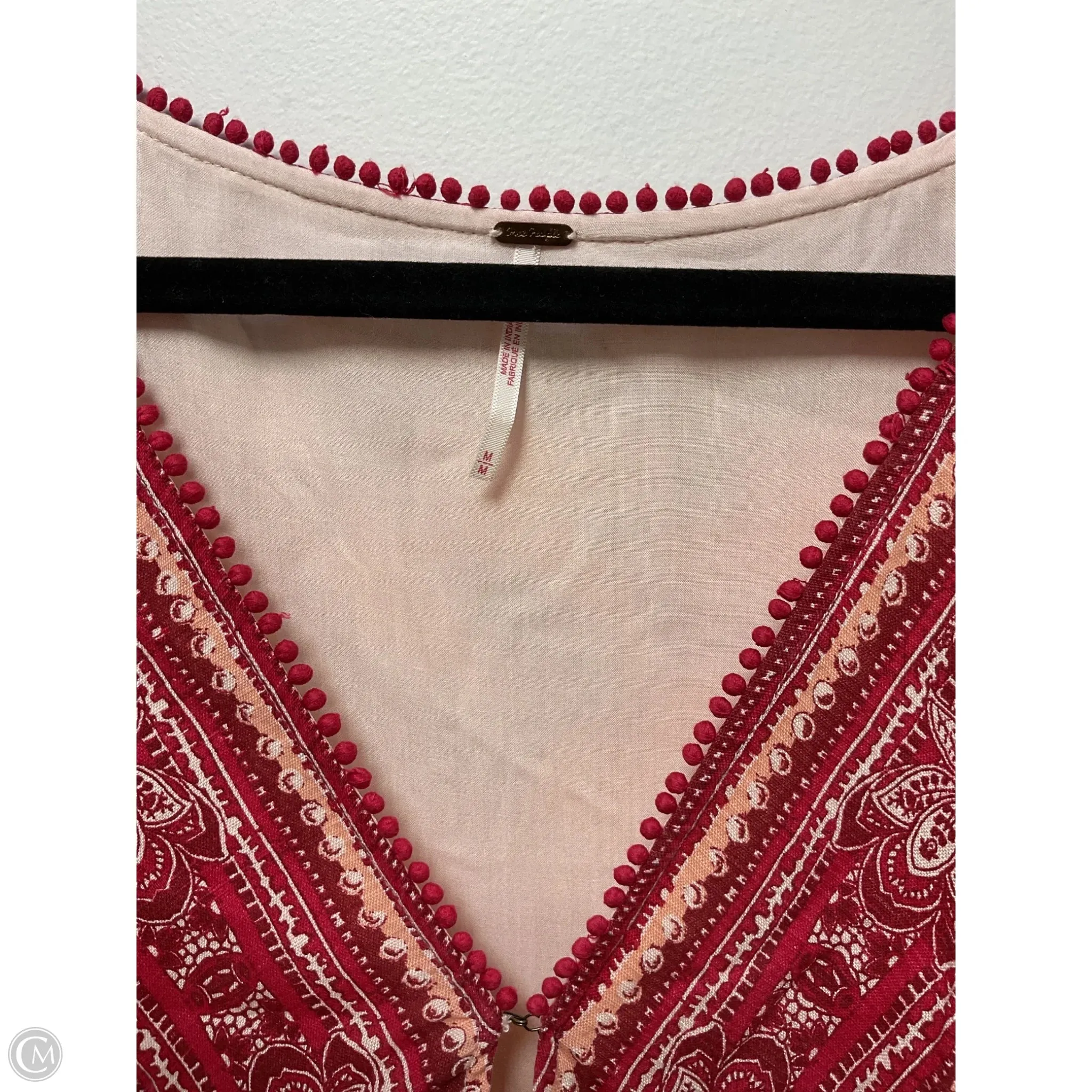 Dress Casual Short By Free People In Pink & Red, Size: M