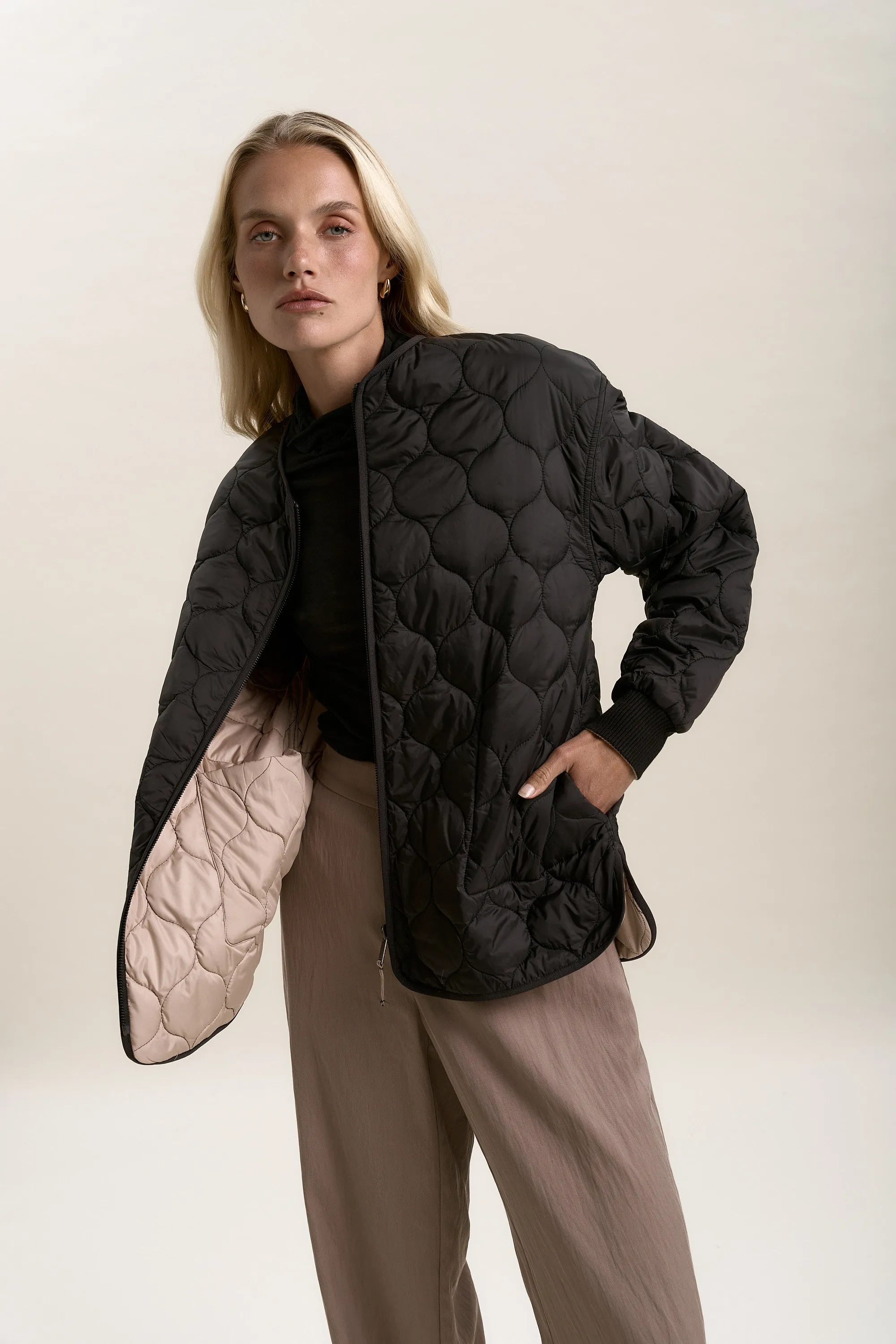 Elementary Mckenna Reversible Quilted Puffer