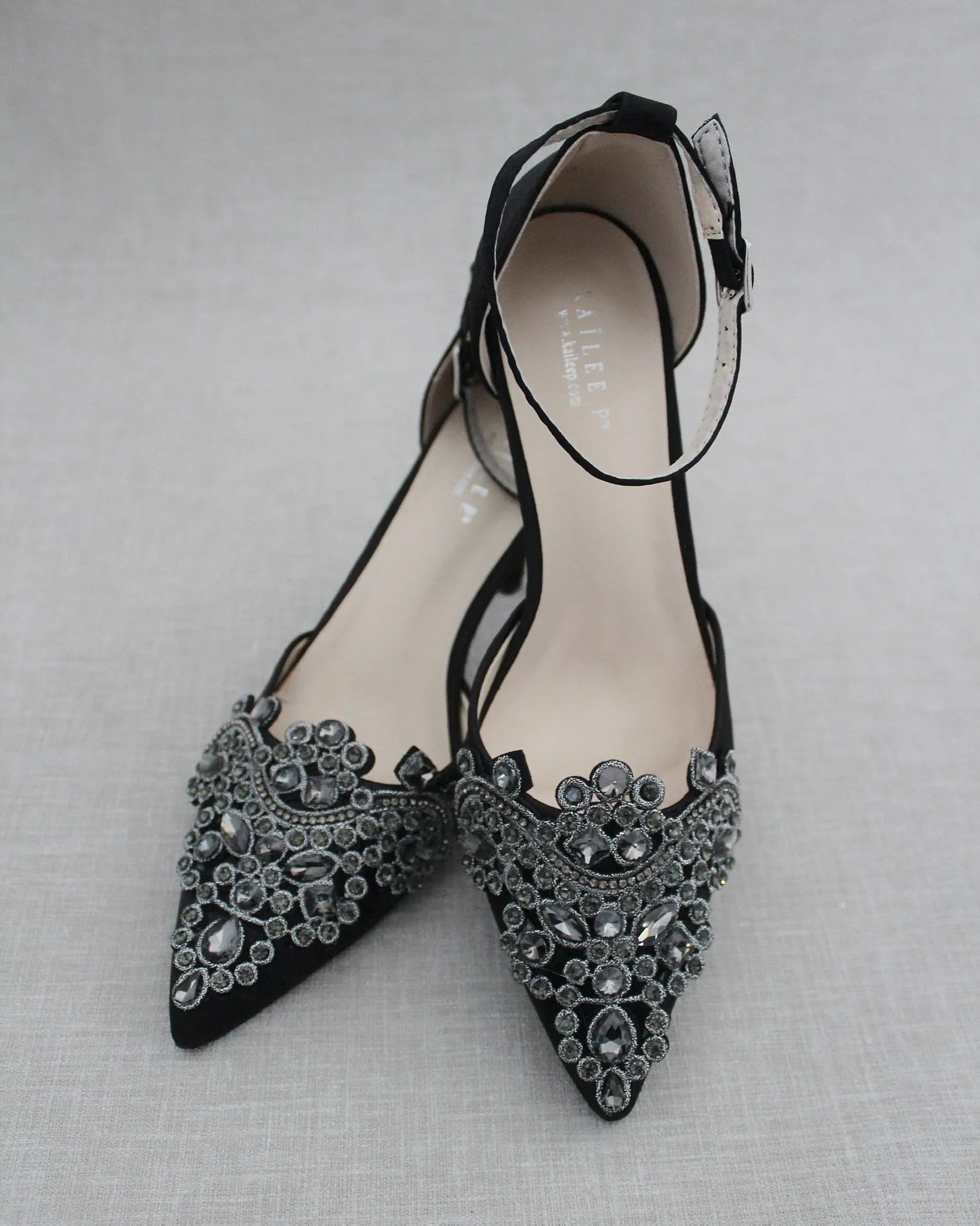Embellished Rhinestones Evening Heel