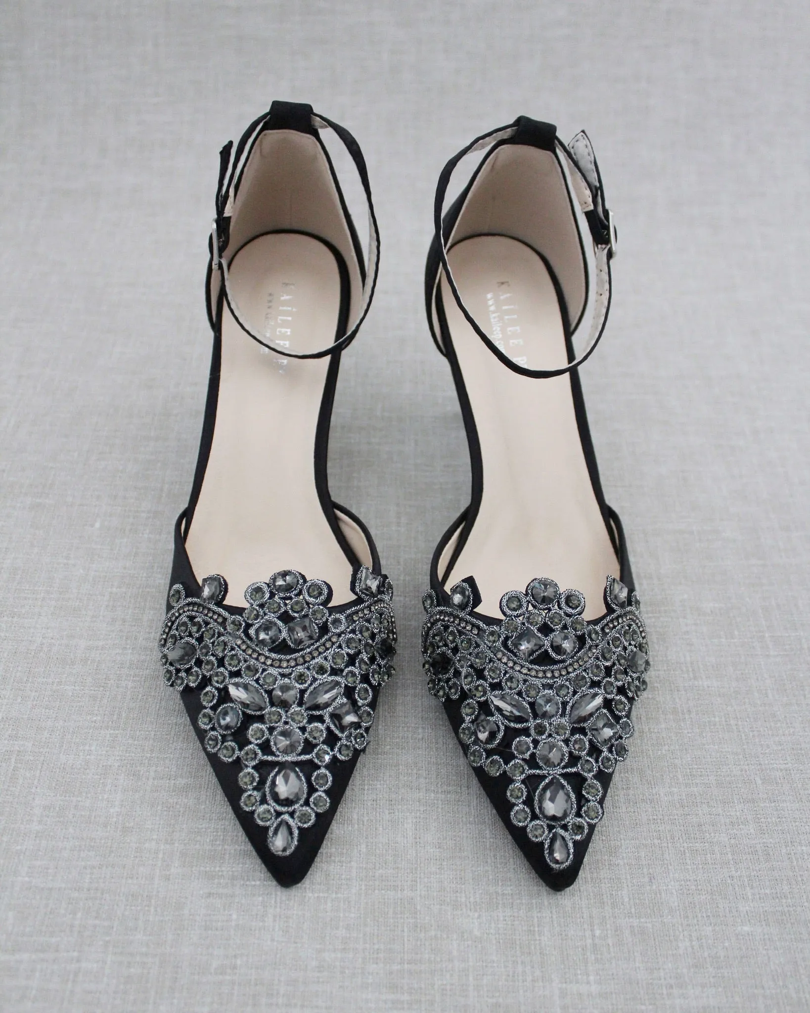 Embellished Rhinestones Evening Heel